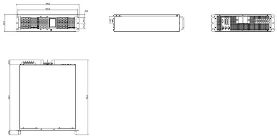 10vdc DPS 고전류 10Vdc-450Vdc AC에서 DC 18kW 변환기 배터리 테스트 장비